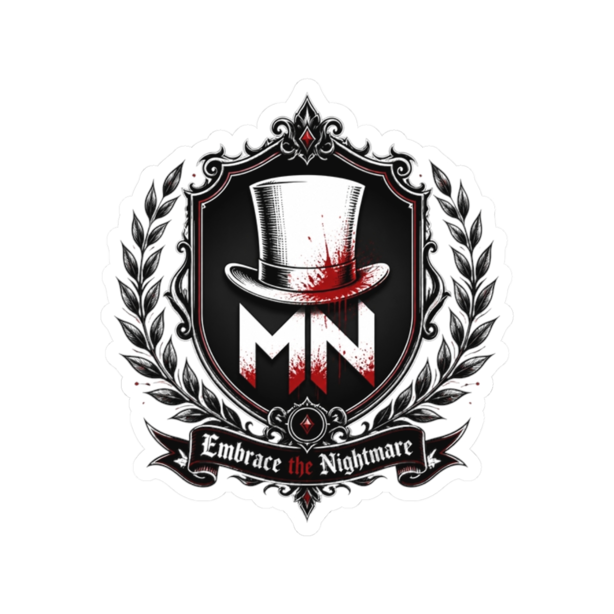 MrNightmare "Embrace the Nightmare" Sticker - alternate angle 1, merchandise