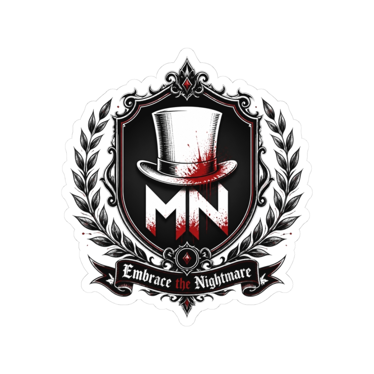 MrNightmare "Embrace the Nightmare" Sticker - alternate angle 3, merchandise
